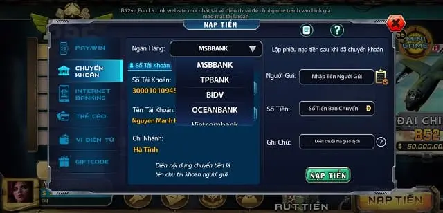 Hướng dẫn nạp tiền dành cho người mới bắt đầu Sv368 19 - Sv368