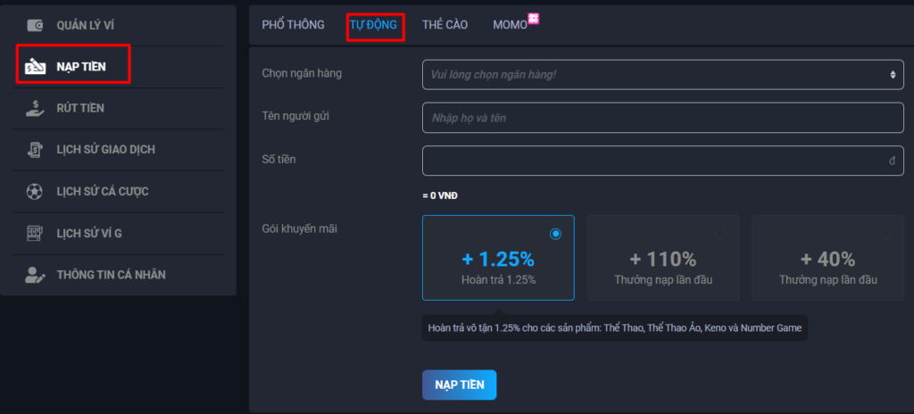 Nền tảng 365Vn cung cấp tiền thưởng 100% cho cá cược thể thao, với mức thanh toán tối đa là 1230 reais - 365Vn