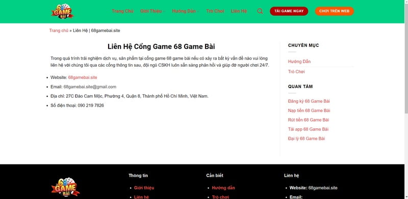 Thông tin hỗ trợ trang web Jdb666 Games - Jdb666